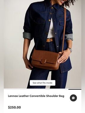 Fossil Brown Lennox Convertible Shoulder Bag